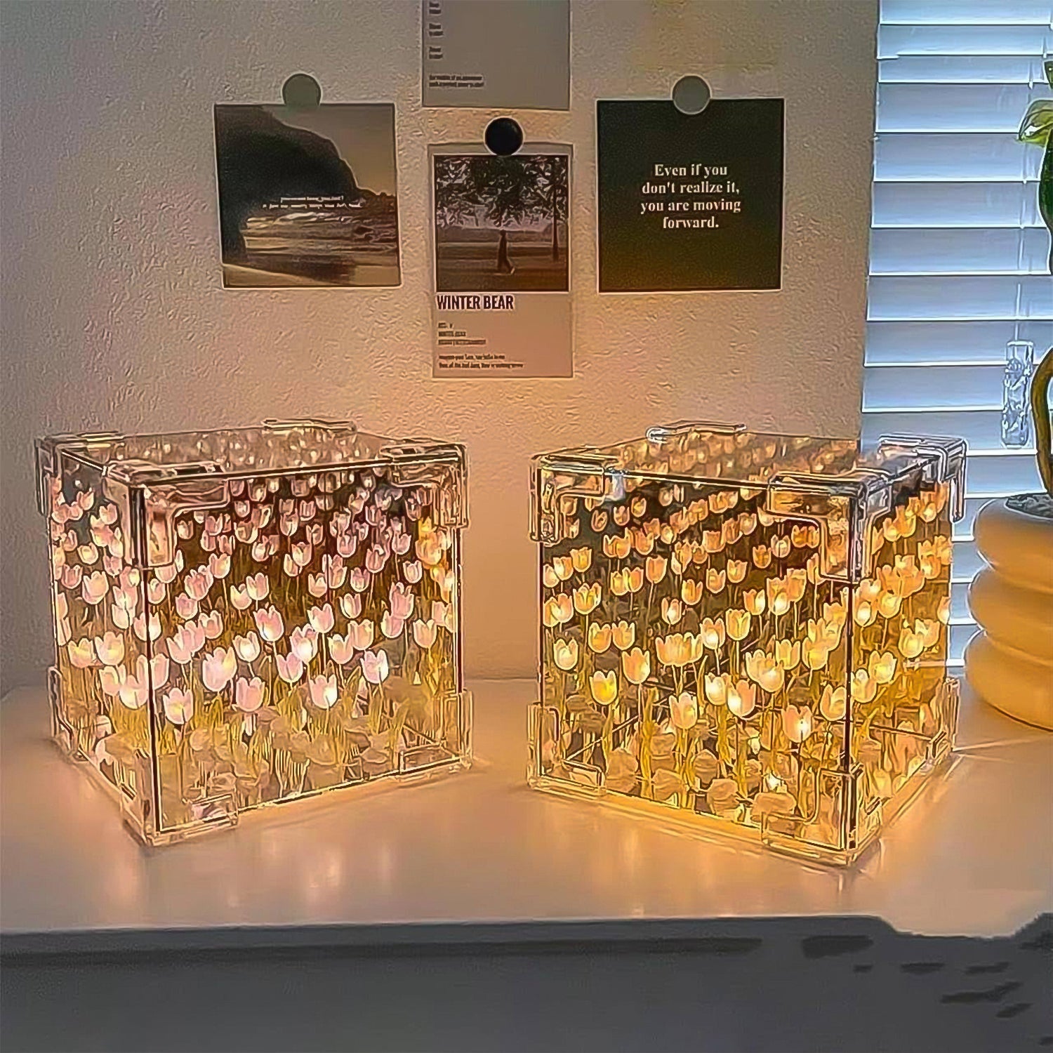 Cube Tulip Night Lamp