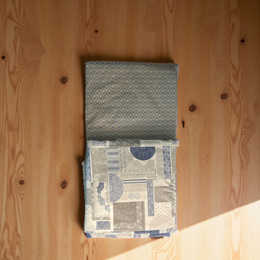 NAZAKAT - Heritage Block Print - Grey
